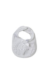 My Little Chick Bow and Ribbon Bib, White