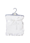 Snuggle Baby Fleece Christening Shawl, White