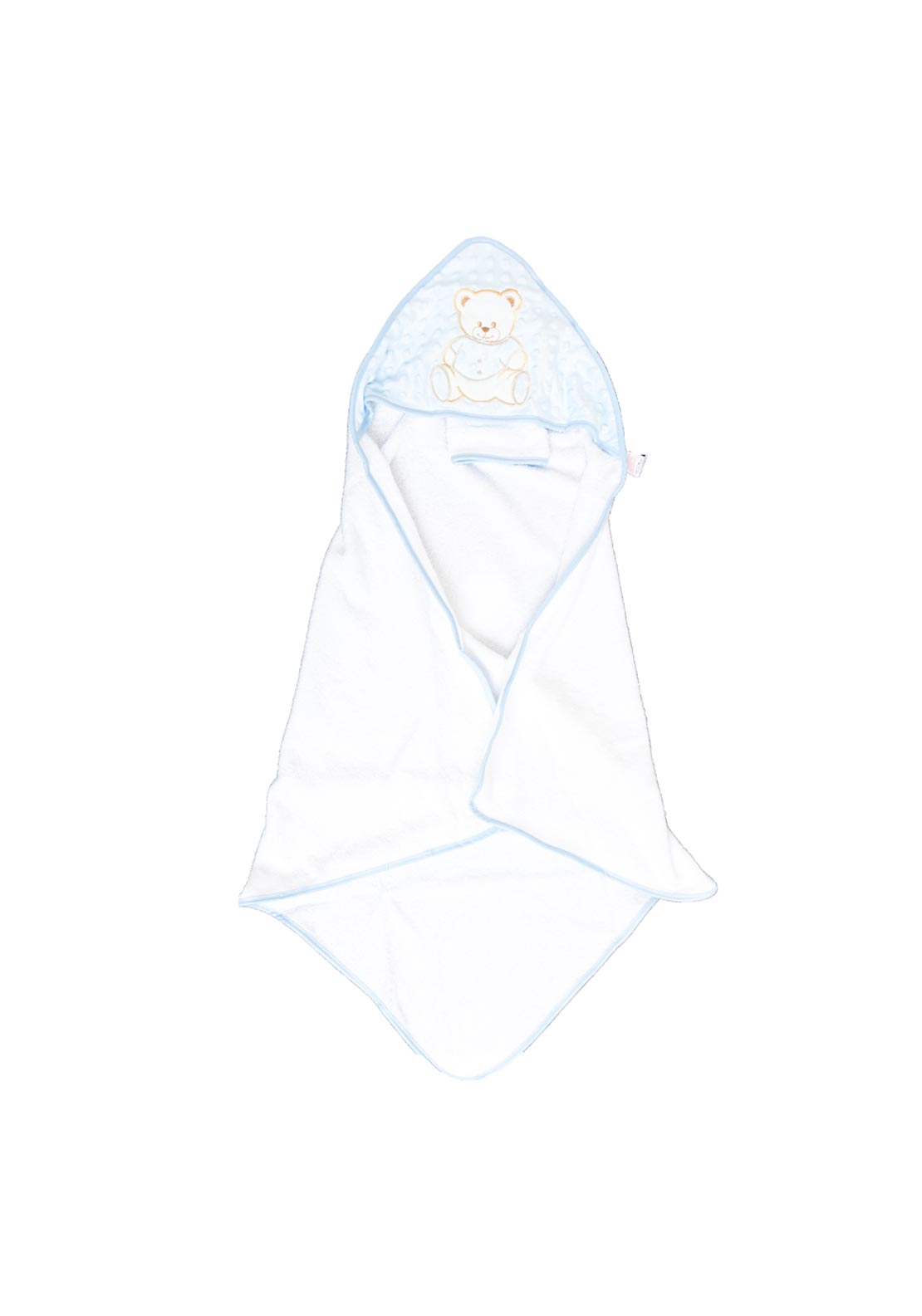 Teddy Hooded Towel, White
