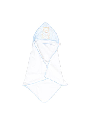 Teddy Hooded Towel, White