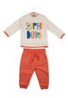 Babybol Baby Boy Super Dude Tracksuit, Orange
