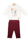 Babybol Baby Girl Art Is Life Sweater and Legging Set, Multi