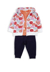 Babybol Baby Girl Fruit 3 Piece Tracksuit, Multi