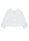 Babybol Baby Girl Long Sleeve Cardigan, White
