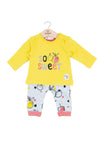 Babybol Baby Girl So Sweet Top and Legging Set, Yellow