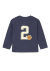 Mayoral Baby Boy Slam Dunk Long Sleeve Top, Navy