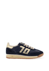 Back 70 Jogger Retro Trainers, Navy & Gold