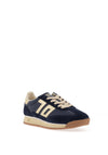 Back 70 Jogger Retro Trainers, Navy & Gold