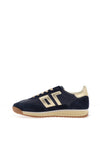 Back 70 Jogger Retro Trainers, Navy & Gold