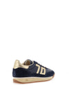 Back 70 Jogger Retro Trainers, Navy & Gold