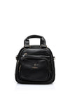 Zen Collection Multi Pocket Small Satchel Bag, Black
