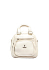 Zen Collection Multi Pocket Small Satchel Bag, Cream