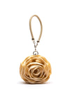 Zen Collection Satin Feel Rose Bag, Beige