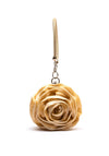 Zen Collection Satin Feel Rose Bag, Beige