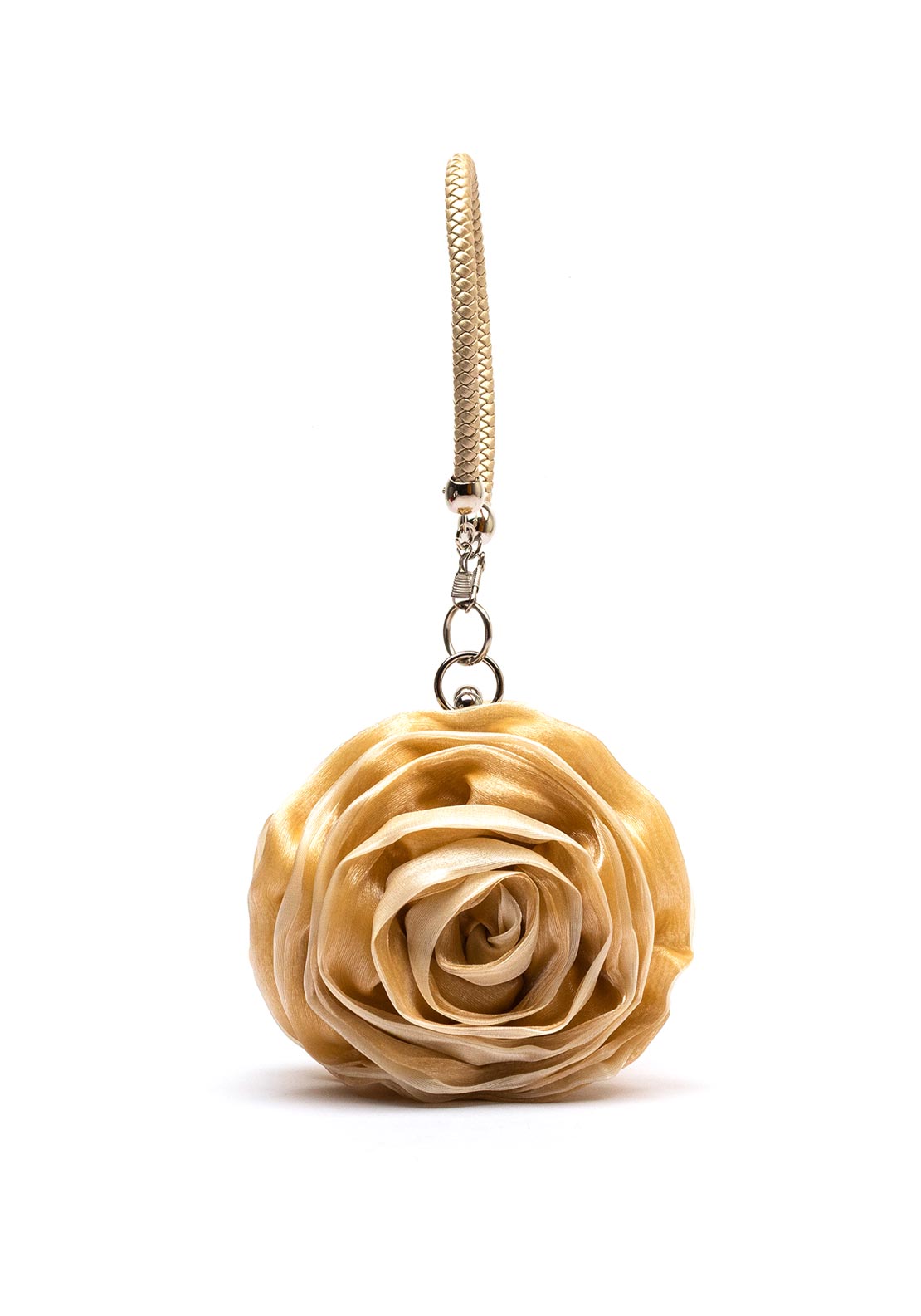 Zen Collection Satin Feel Rose Bag, Beige