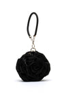 Zen Collection Satin Feel Rose Bag, Black