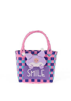 Whispers Girls Woven 3D Plushie Bag, Pink
