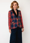 Bariloche Callosa Tartan Velvet Collar Blazer, Red
