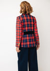 Bariloche Callosa Tartan Velvet Collar Blazer, Red