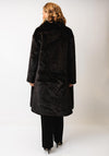Etage Faux Fur Tie Front Coat, Brown