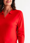 Barbara Lebek V Neck Knit Sweater, Red