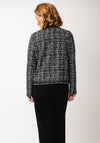 Barbara Lebek Textured Tweed Print Jacket, Black