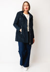Barbara Lebek Hooded Zipped Coat, Navy