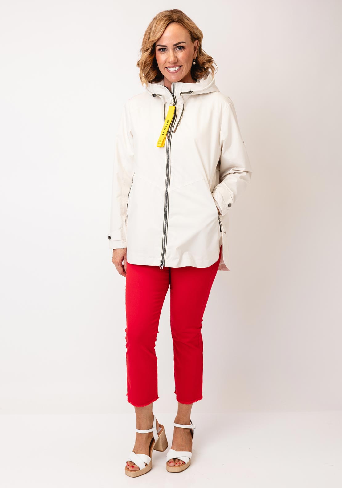 Barbara Lebek Water Repellent Jacket, Cream