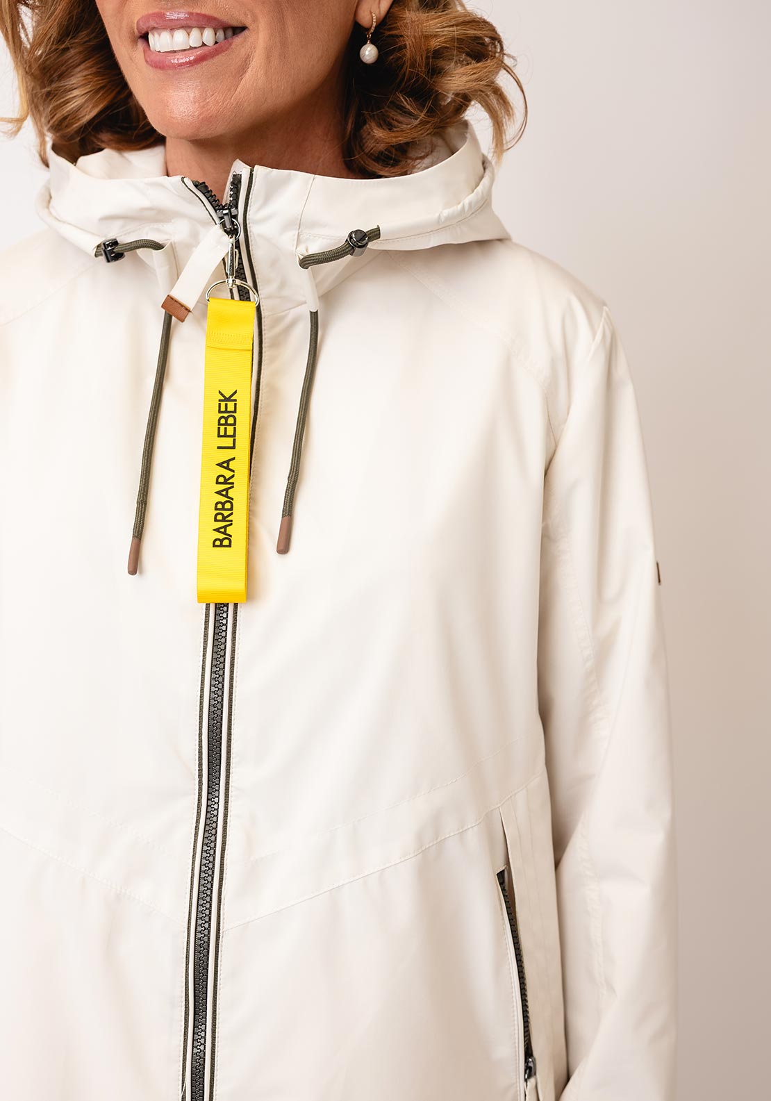 Barbara Lebek Water Repellent Jacket, Cream