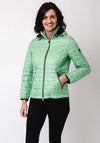 Barbara Lebek Geometric Padded Jacket, Green