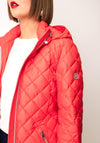 Barbara Lebek Quilted Hooded Coat, Red