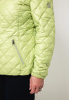 Barbara Lebek Quilted Hooded Coat, Lime Green