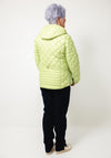Barbara Lebek Quilted Hooded Coat, Lime Green
