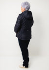 Barbara Lebek Quilted Hooded Coat, Navy