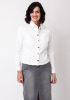 Barbara Lebek Buttoned Denim Shirt, White