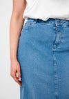 Barbara Lebek Denim Midi Skirt, Blue