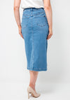Barbara Lebek Denim Midi Skirt, Blue