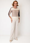 Barbara Lebek Colour Block Top, Taupe Multi