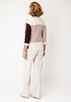 Barbara Lebek Colour Block Top, Taupe Multi