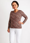 Barbara Lebek Patterned Top, Red Multi