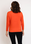 Barabara Lebek Drawstring Neckline Top, Orange