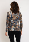 Barbara Lebek Round Neck Animal Print Top, Multi