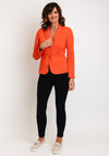 Barbara Lebek Ribbed Blazer Style Jacket, Orange