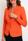 Barbara Lebek Ribbed Blazer Style Jacket, Orange