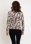 Barbara Lebek Collared Neckline, Floral Print Top, Brown