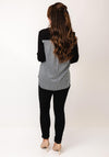 Barbara Lebek Diamante Round Neck Tee, Black