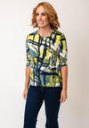Barbara Lebek Thema Abstract Line Patterned Top, Green