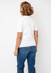 Barbara Lebek Bird Print With Rhinestone Detail, White