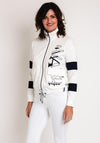 Barbara Lebek Print Full Zip Sweatshirt, White