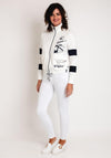 Barbara Lebek Print Full Zip Sweatshirt, White